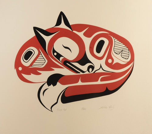 Red Fox Serigraph print
